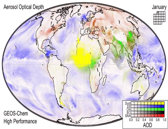 Aerosol Optical Depth Image